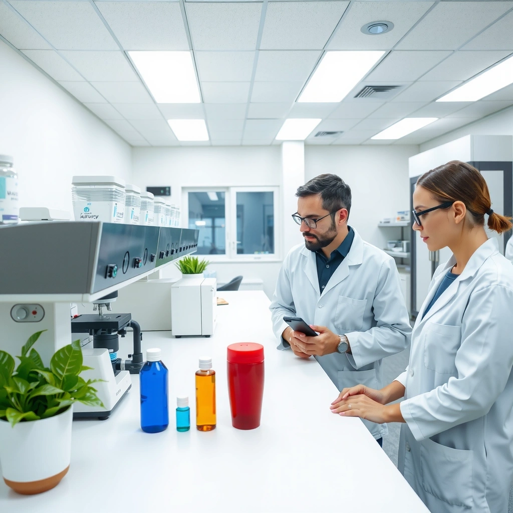 VitaGlow Premium quality control laboratory